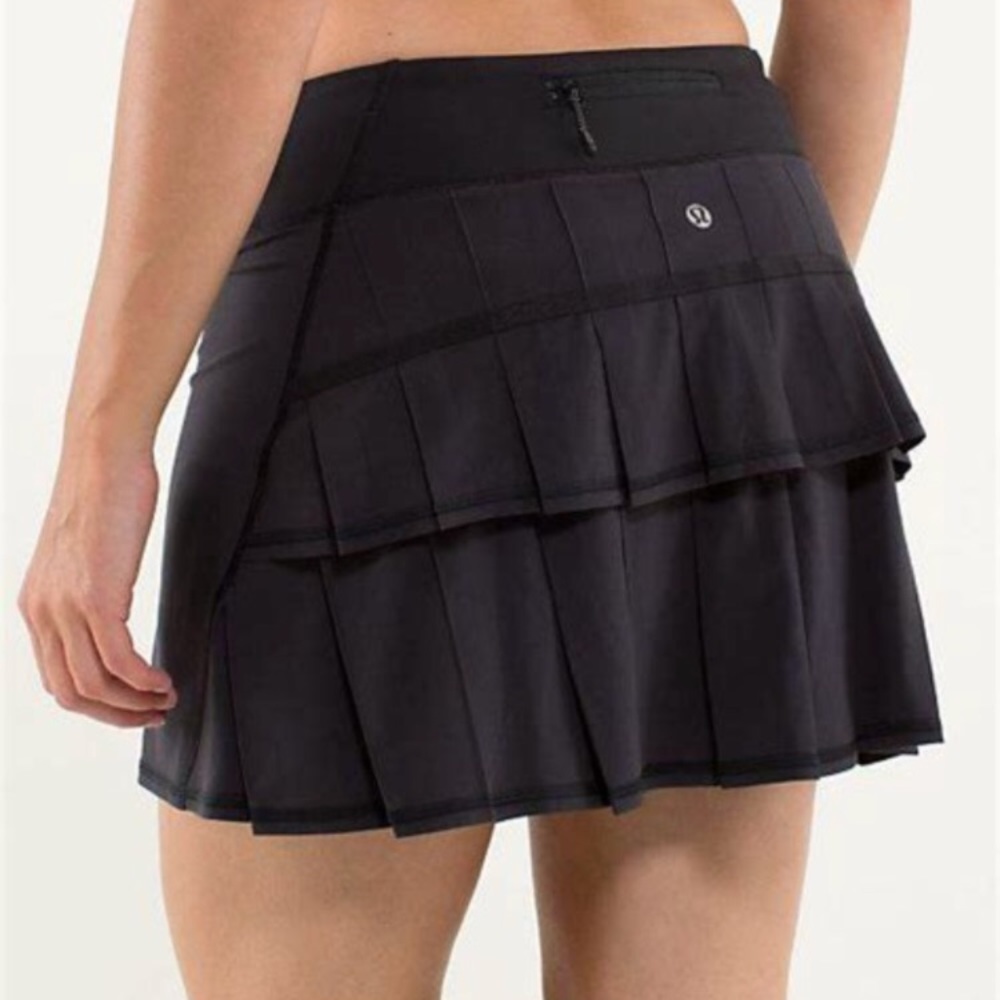 Size 2 Black Lululemon Pacerunner Skirt